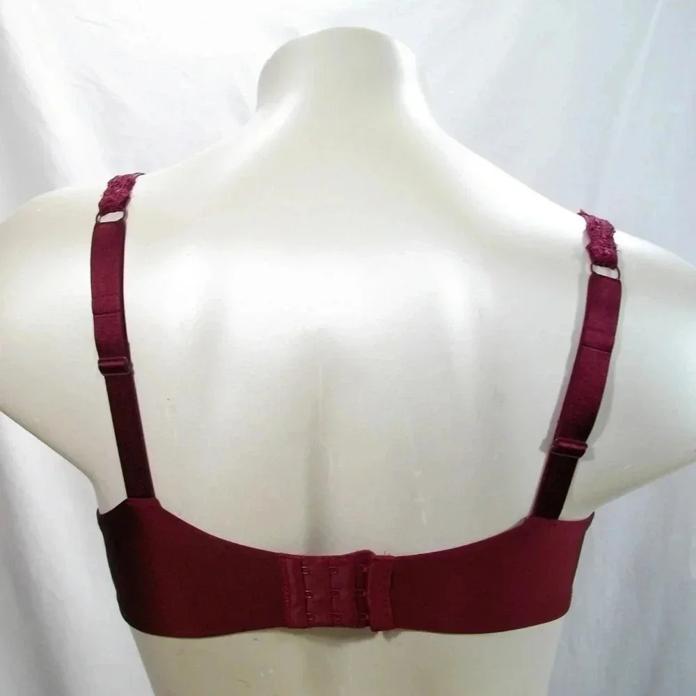 40C Paramour 135035 Lissa‎ Contour UW Bra Burgundy NWT